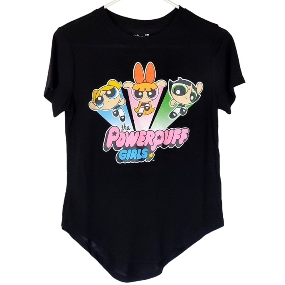 1321 * Cartoon Network Powerpuff Girls Graphic Tee Black Size S (3/5)